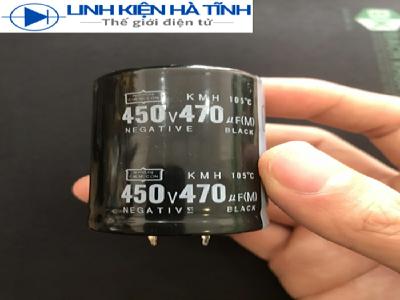 Tụ nguồn 470uF 450V 35mmx50mm ( tụ lớn) Tụ nguồn 470uF 450V 35mmx50mm ( tụ lớn)